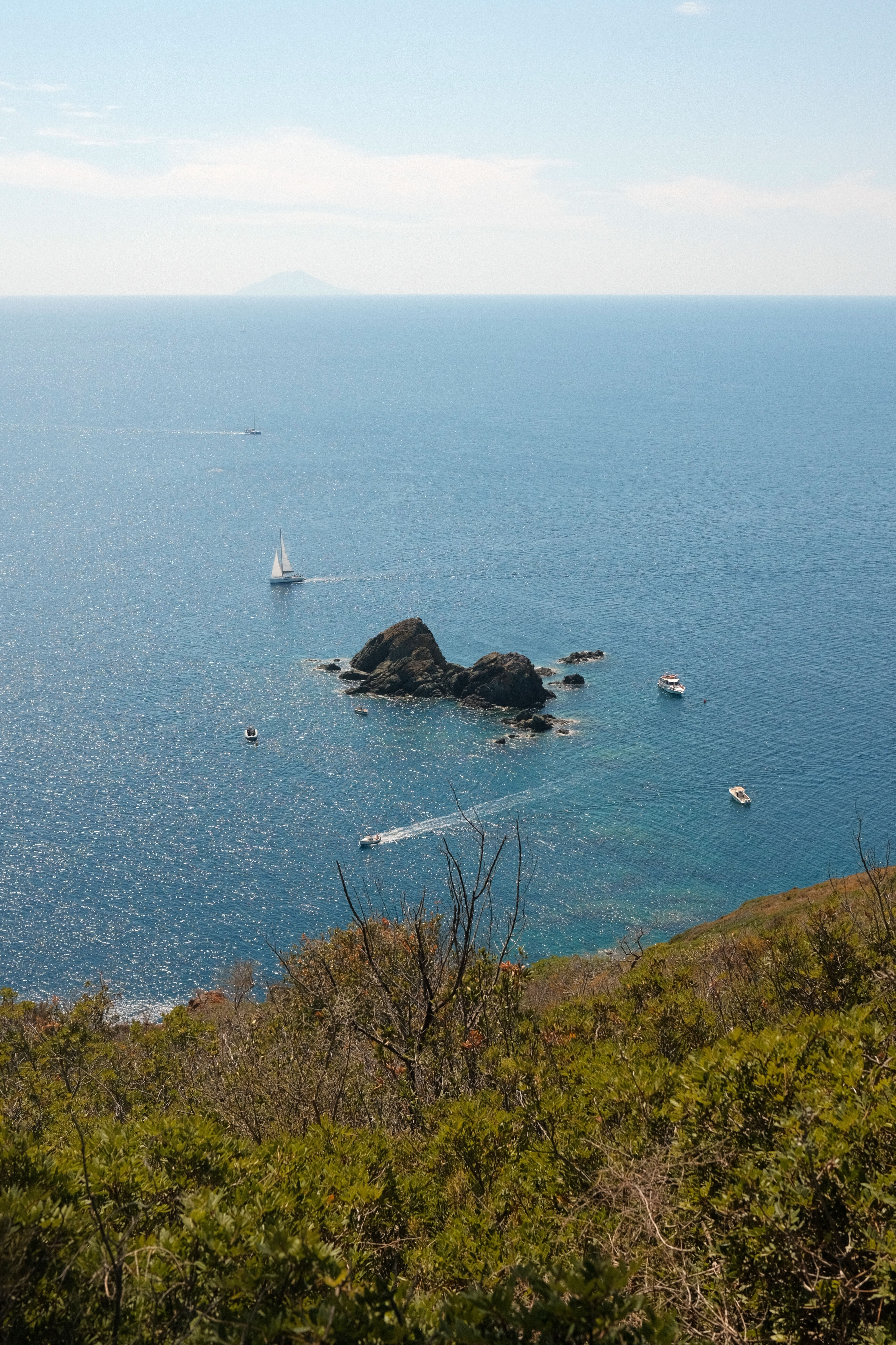 Boats near Elba