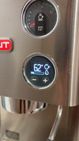 Coffee machine heating up